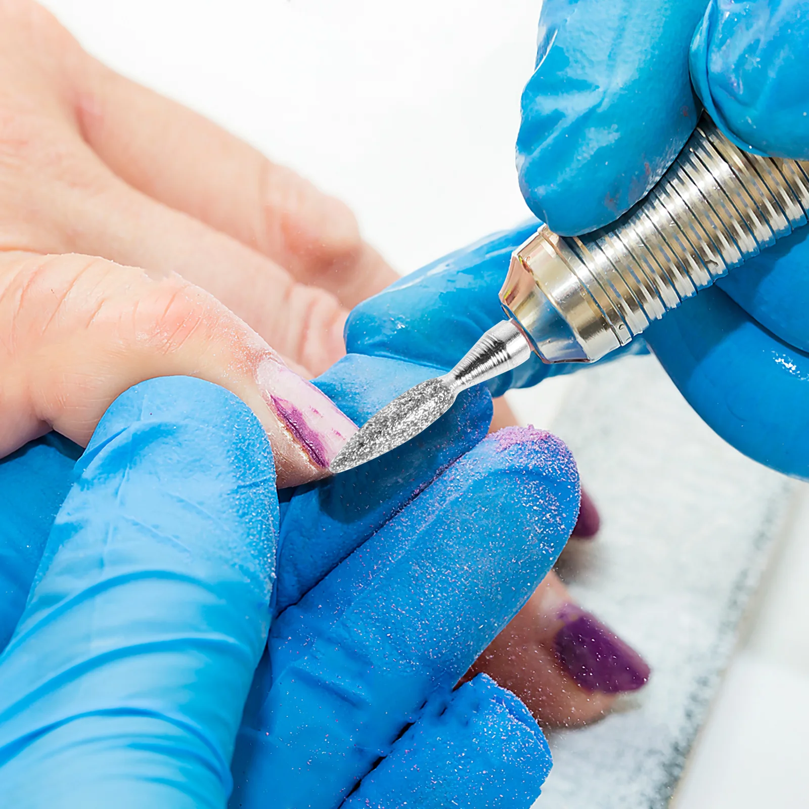 Brocas para uñas, cabezales de molienda de acero profesionales, herramienta de manicura para eliminación de cutículas, accesorios para uso en salón doméstico, 6 uds.