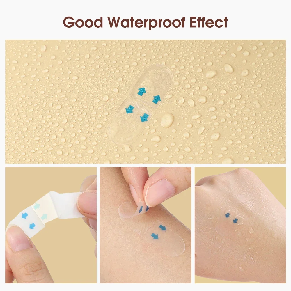 60/120 pezzi, cerotto trasparente invisibile, strumento per la cura del sollevamento del viso a forma di V, strumento di sollevamento deformabile, rassodante della pelle