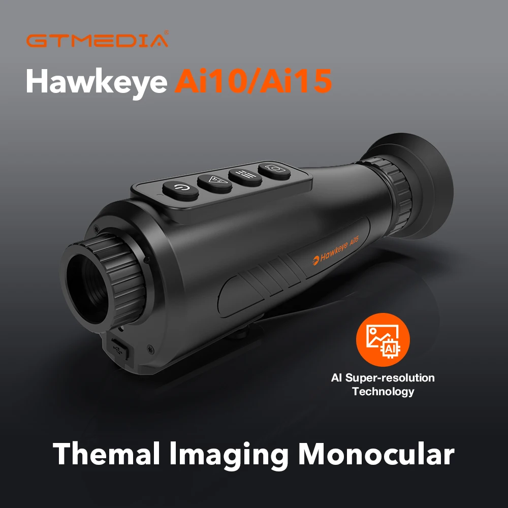 

GTmedia Ai15 Thermal imaging night vision de 1.43’ AMOLED display has a HD sensor resolution With AI super-resolution technology