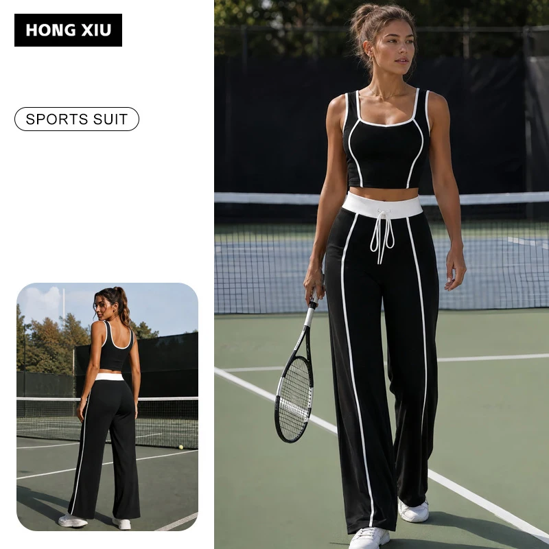 Yoga Suit 2PCS Women Tracksuits Sports Outfits Gym Clothes Running Sports Bra Suits Female Workout Yoga Clothes Athletic Wear