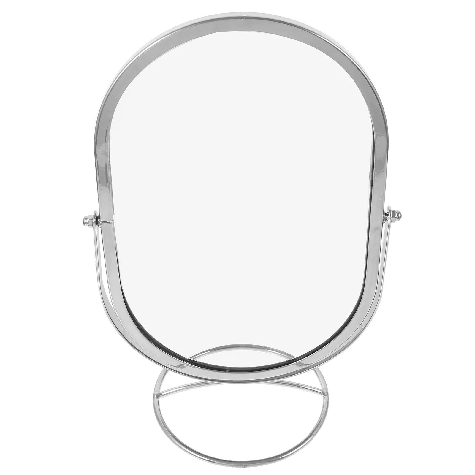 Oval Shape Swivel Vanity Mirror Tabletop Makeup Mirror Clear Reflection Rotatable Bedroom Dresser Desk Mirrors for Bedroom