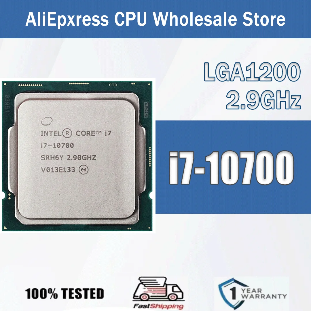 Intel Core i7-10700 2.9GHz 8 Cores 16 Threads 16M 65W i7 10700