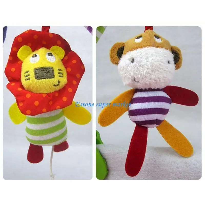 090B lit bébé autour poussette, berceau pare-chocs, Clip avec hochet Animal, jouets suspendus pour 0 à 24