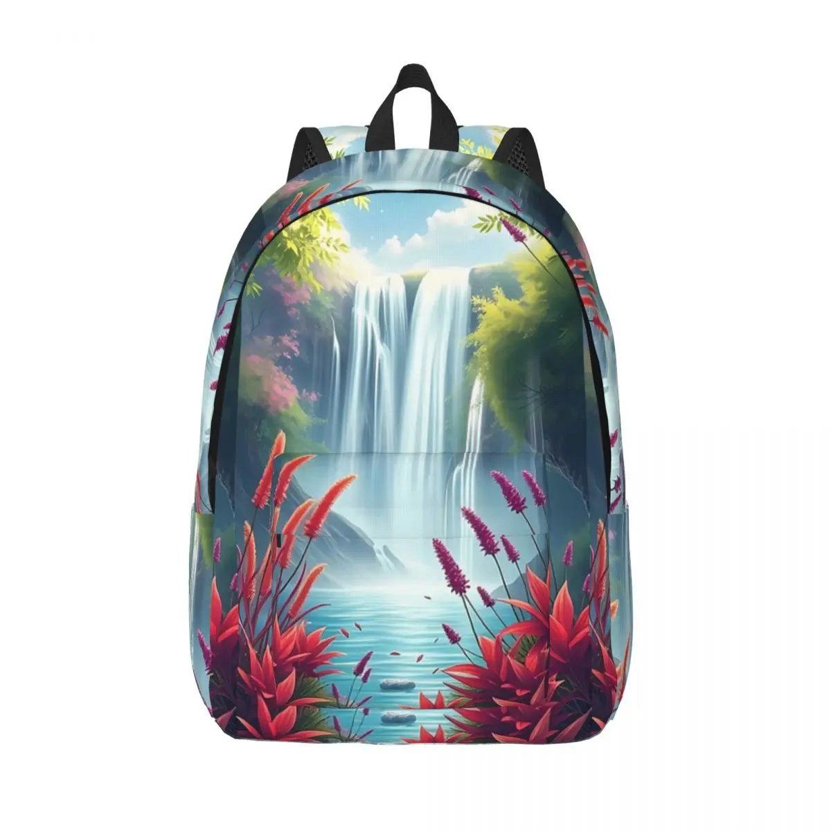

Beautifull Scene Of Water Fall Backpack Student Boys Girls BookBag Children School Bag Computer Shoulder Bags for Men Women