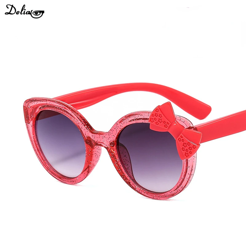 2024 Lovely Cat Eye Children Sunglasses Personality Bowknot Sun Glasses Kids Cute Baby Eyewear Trend Girls Boy Eyeglasses