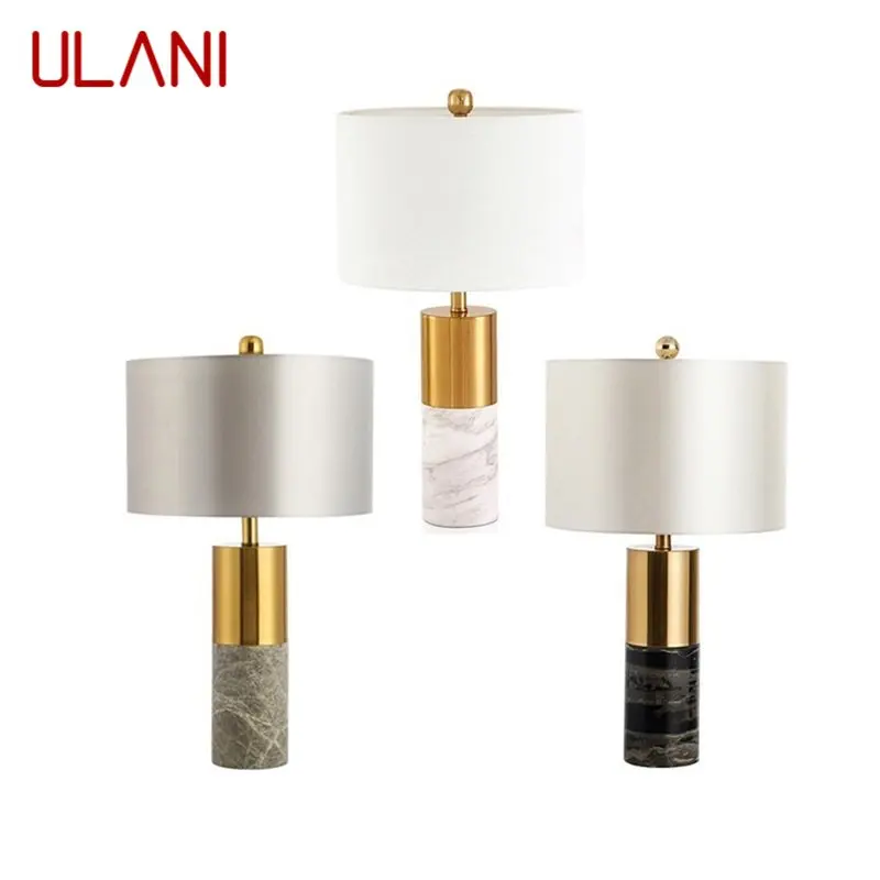 

ULANI Modern Table Lamp Marble Bedside LED Desk Light Luxury Creative Decorative for Home Bedroom Living Room Office Hotel