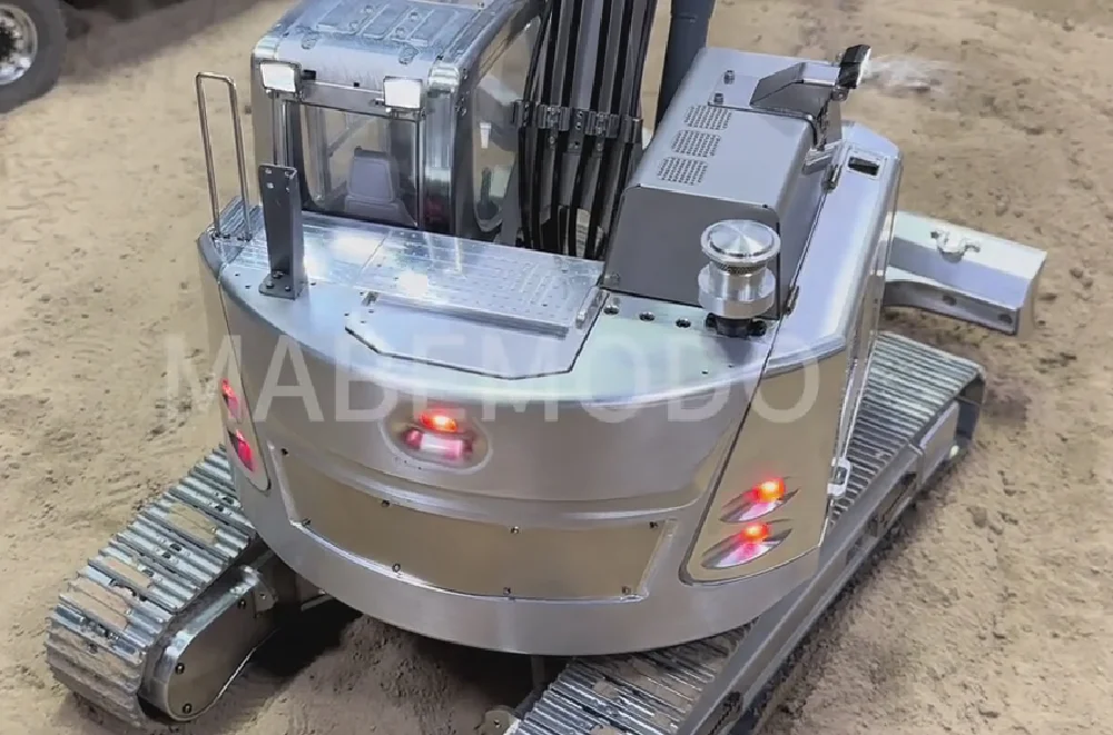 MD 926 RC掘削機トラックトラック ST8 ラジコン建設車両 4CHバルブ ライトサウンド バッテリーモデルおもちゃ ドーザーブレード付き