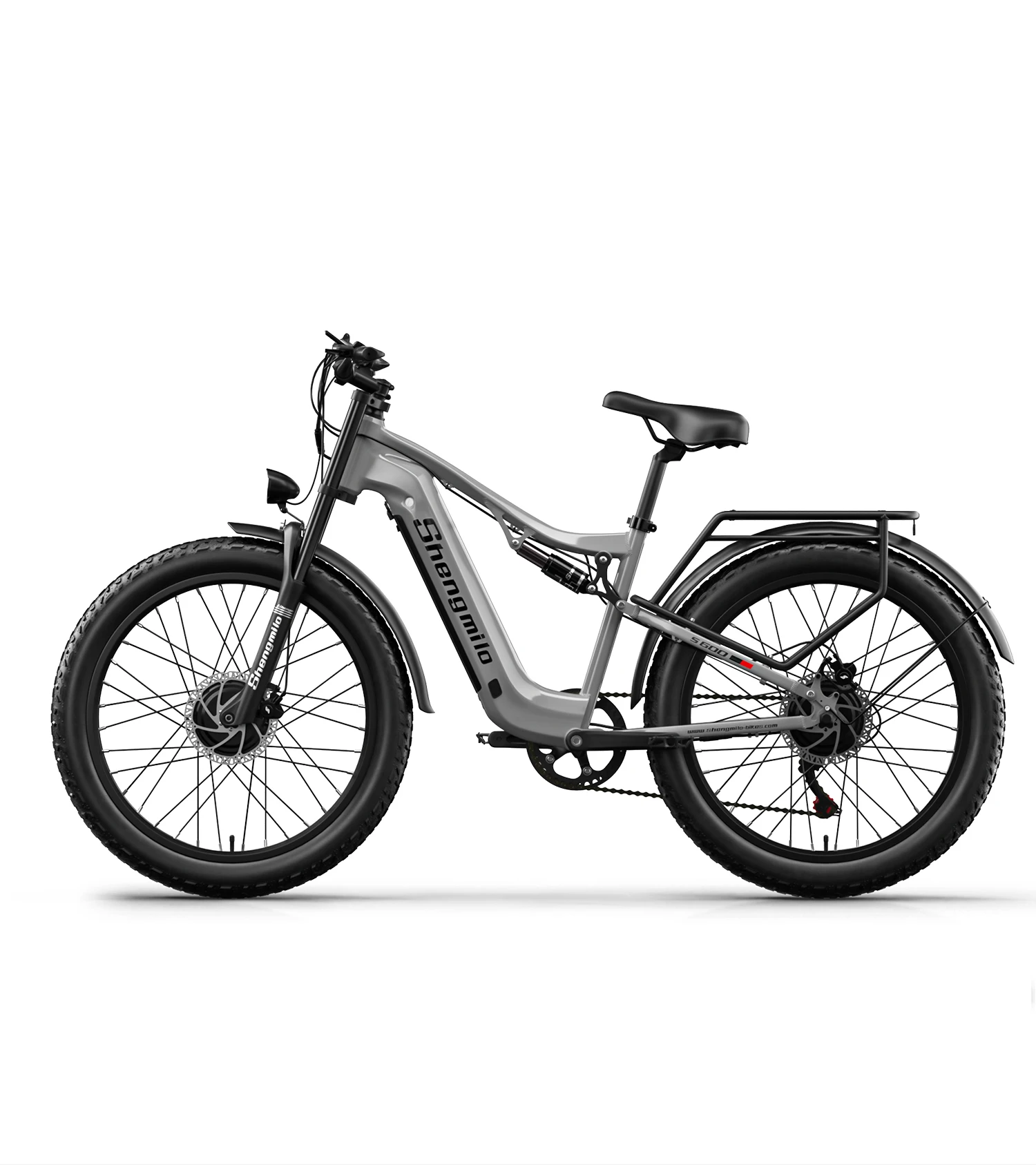 Shengmilo S600 Erwachsenen-Elektrofahrrad Herren E-Mountainbike mit Zwei Motoren, 48V840WH Akku, 26' Fatbike-Reifen Elektrofahrrad – Detail 21