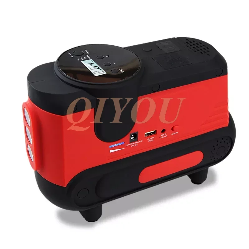 

12V 360A Portable Car Jump Starter Power Bank Battery Booster Car Air Pump With USB Charger Led Light Tire Inflation