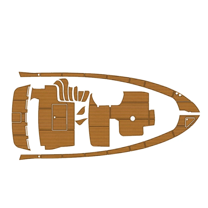 custom yechat mats for 1996-2003 Sea Ray 400 Sedan Bridge Anti-slip Marine teak deck seadek EVA Foam Boat flooring