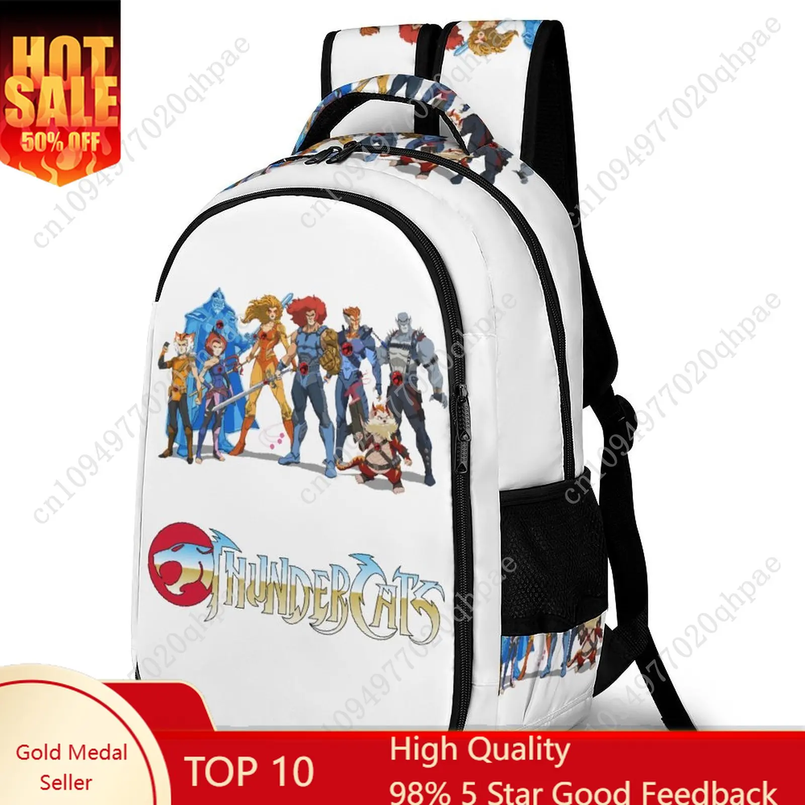 

Thundercats Kids School Backpack for Boys Girls High Quality Travel Business Capacity Pocket Customizable Personalized Gift