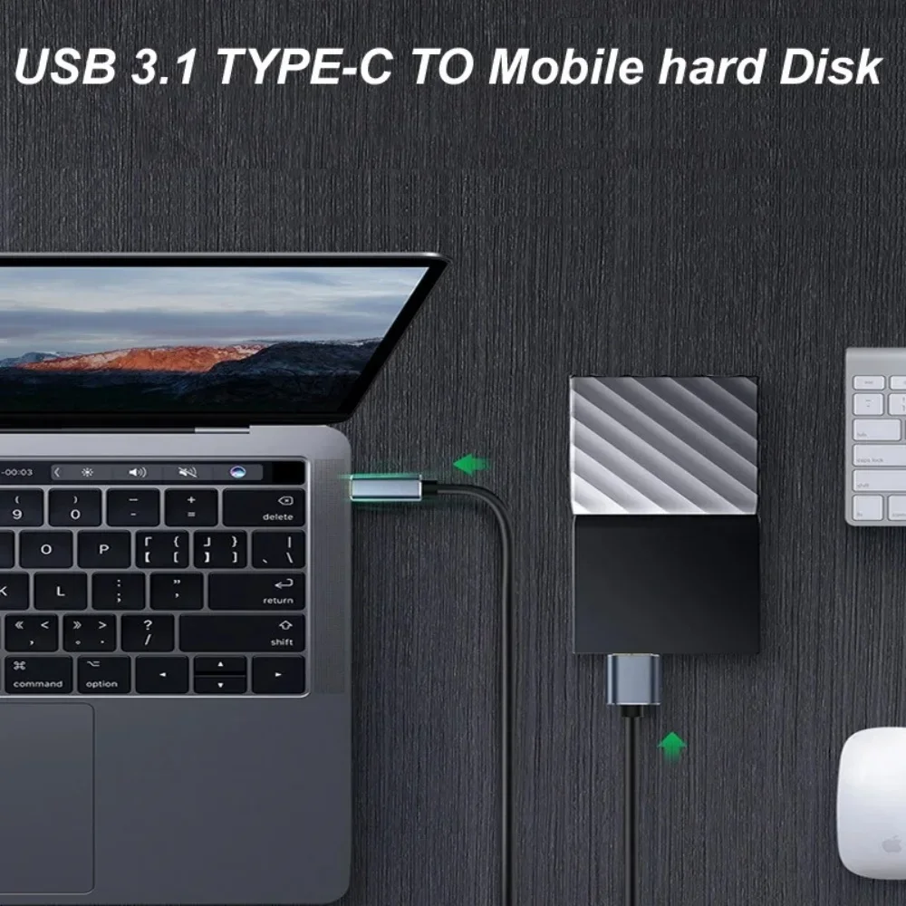5Gbps USB 3.0 Type C to Micro B Cable  External Hard Disk Data Cord Data Sync and File Transfer Wire For Air Laptop PC SSD HDD