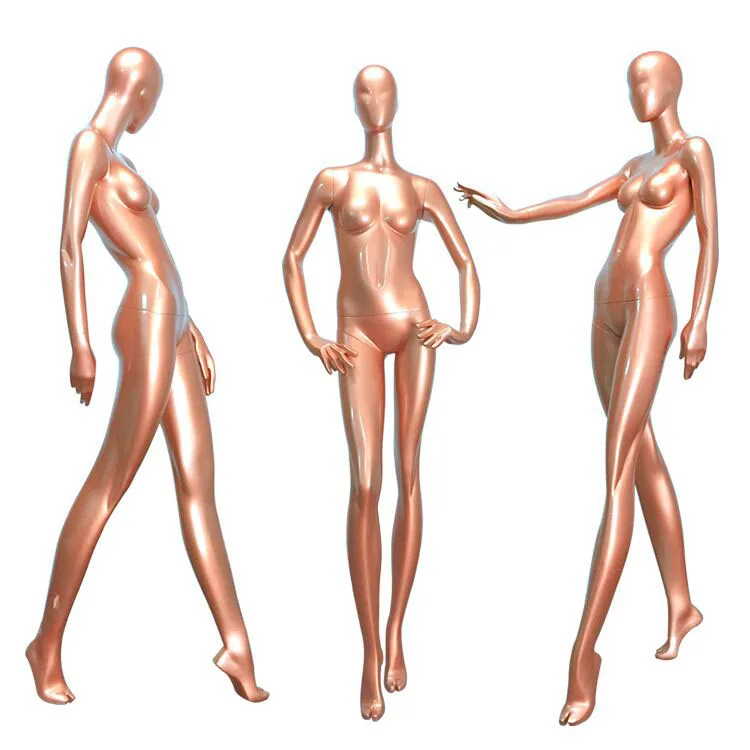 Fashionable Golden Mannequin Women Shiny Golden Model Best Quality Customized Factory Direct Sell