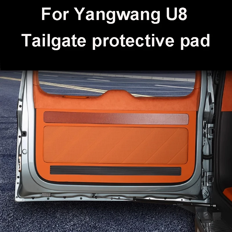 

Wear Resistant Leather Trunk Protective Sticker Anti Kick Tailgate Protection Pad for BYD Yangwang U8 2023-2024 Car Accessory