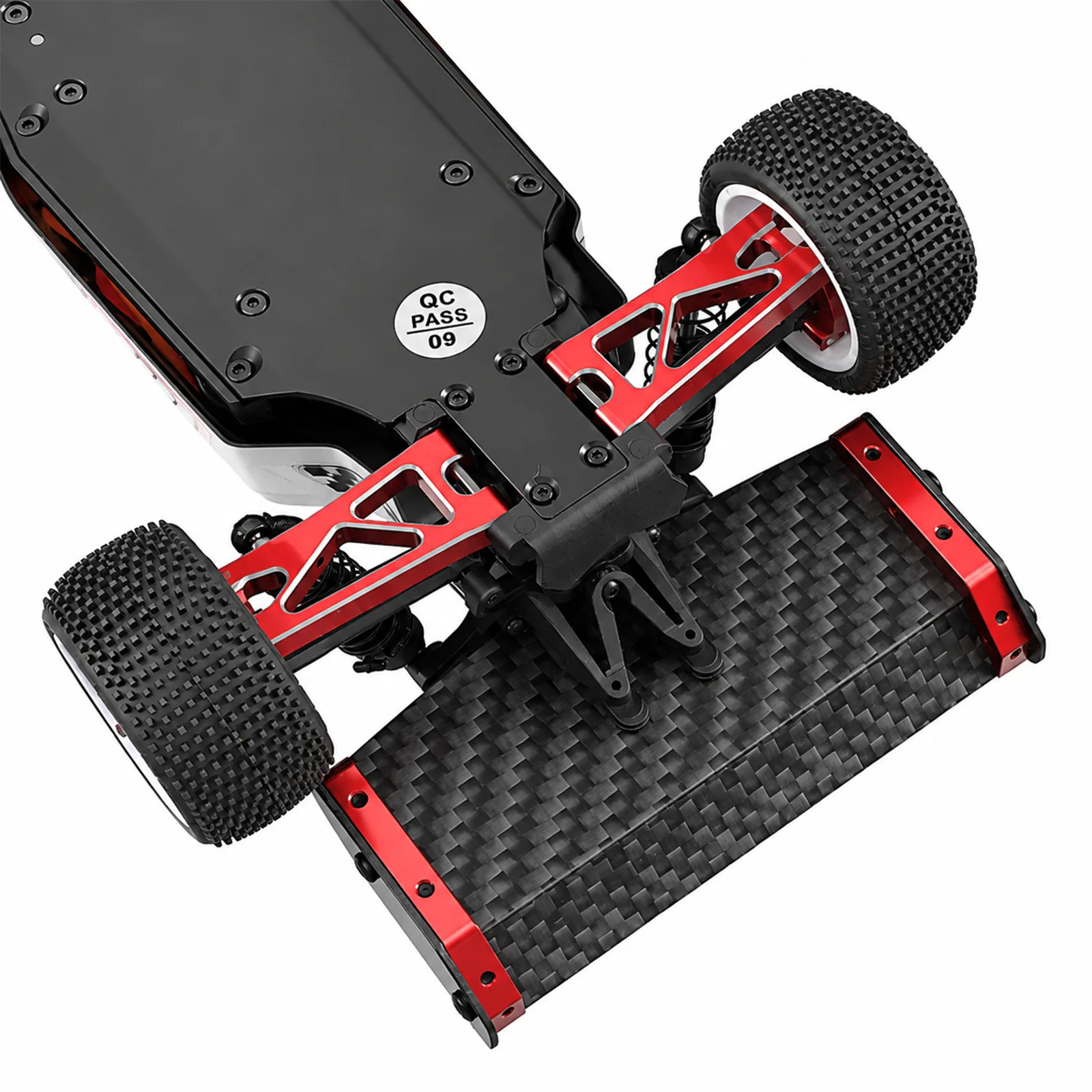 Carbon Fiber Tail Wing for WLtoys 244016 LOSI 1/24 Micro-B RC Car Metal Upgrade Accessory
