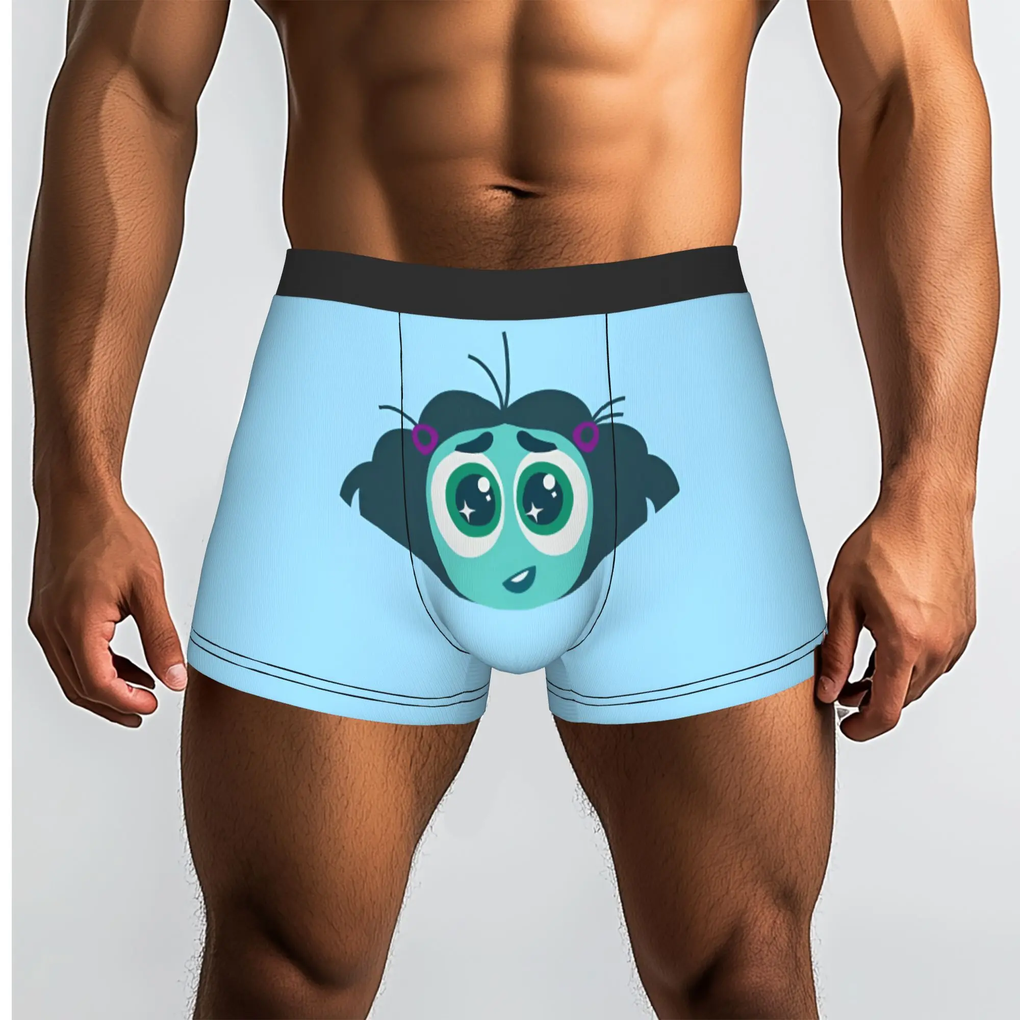 Customized Male Cool I-Insides Cartoon Out   Underwear  Boxer Briefs Soft Shorts Panties Underpants