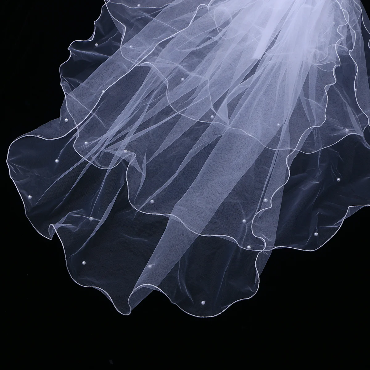 

Wedding For Bride Tulle Bridal With Metal Comb Cathedral Length Tiered Veil Women Wedding Veil Bridal Veils