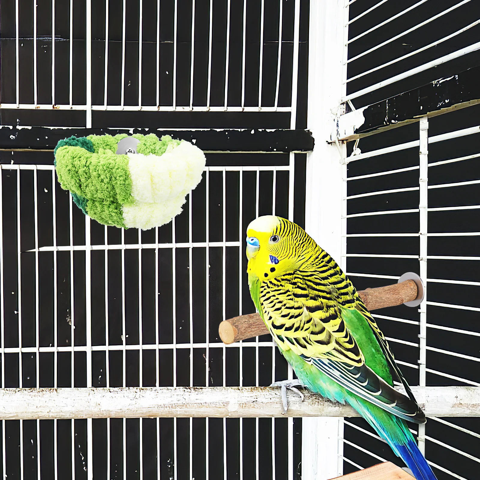 

Bird Bed for Breeding Sleeping Hanging Parrot Nest Lovebirds Nesting Hut Nests Cage