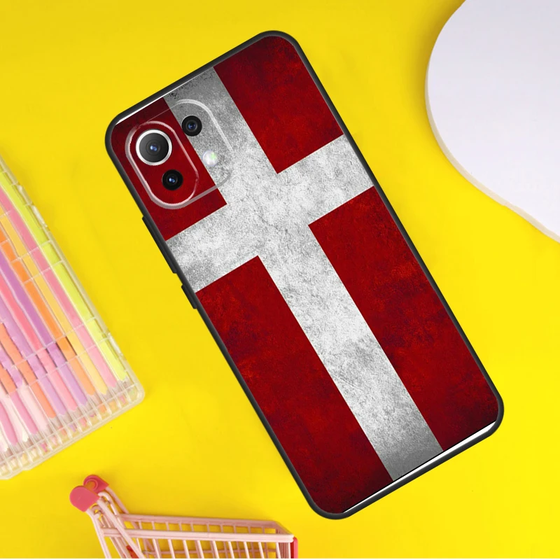 Denmark Flag For POCO F5 X3 X4 X5 Pro F3 F4 GT M5s C40 Case For Xiaomi 13 12 Lite 12X 11T 12T Pro Cover