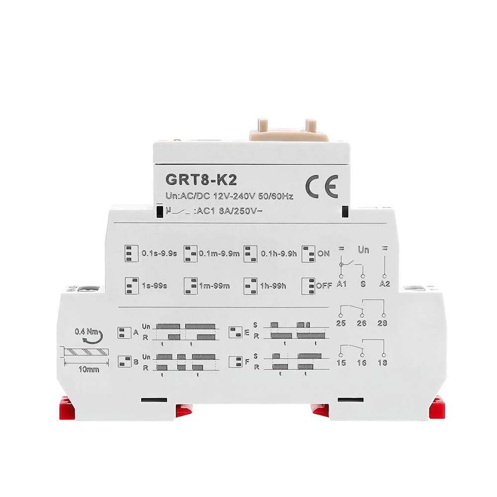 

New for GEYA GRT8-K2 AC/DC 12-240V Digital Setting Delay Time Relay Module