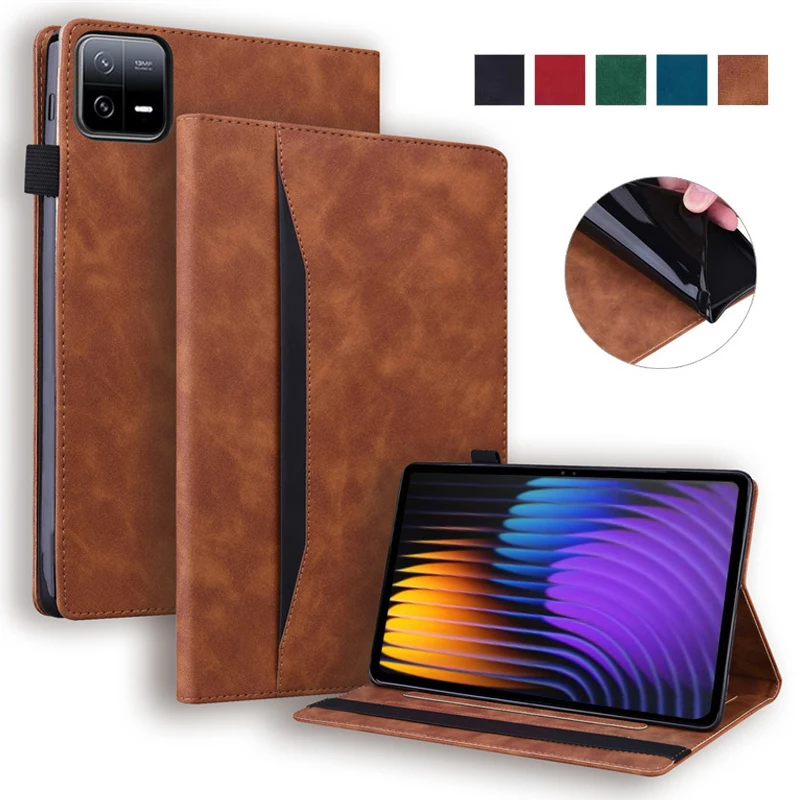

For Xiaomi Pad 7 Case 11.2 inch Fashion Wallet Stand Tablet Cover For Funda Xiaomi Pad 7 Case Coque 2024
