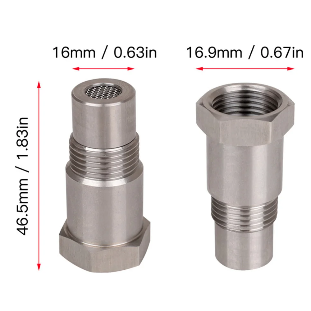 รถตรวจสอบเครื่องยนต์ Eliminator เซนเซอร์ออกซิเจนอะแดปเตอร์ MINI Catalyst M18 x 1.5 รถยนต์อุปกรณ์เสริม