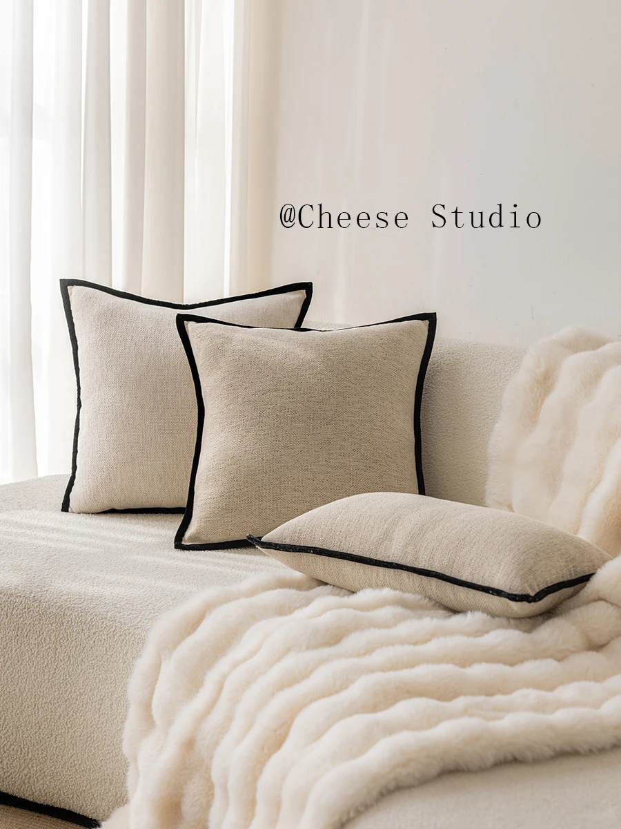 Modern Simplicity Style Green White Sofa Pillowcase Vintage  Living Room Couch Cushion Cover Home Decor Square Mixed Fabric