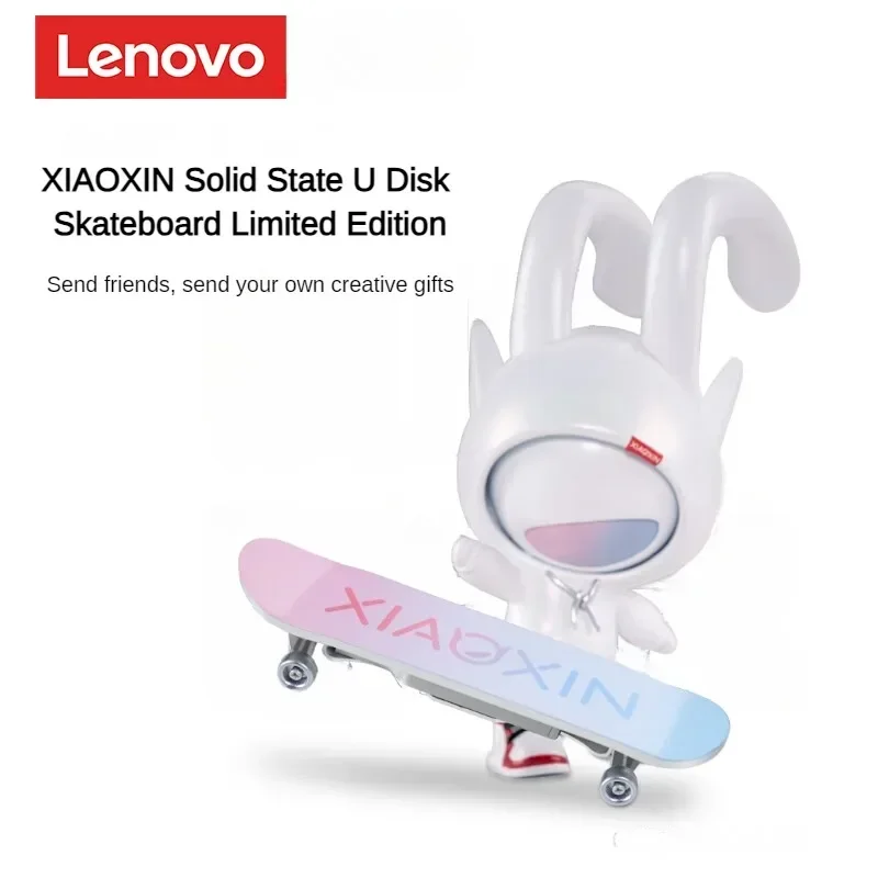 Imagem -02 - Lenovo-usb 3.2 u Disco Skate Versão Limitada Velocidade de Leitura 400 Mbps Interface Dupla Design Corpo de Metal Negócios Escritório Dupla Utilização