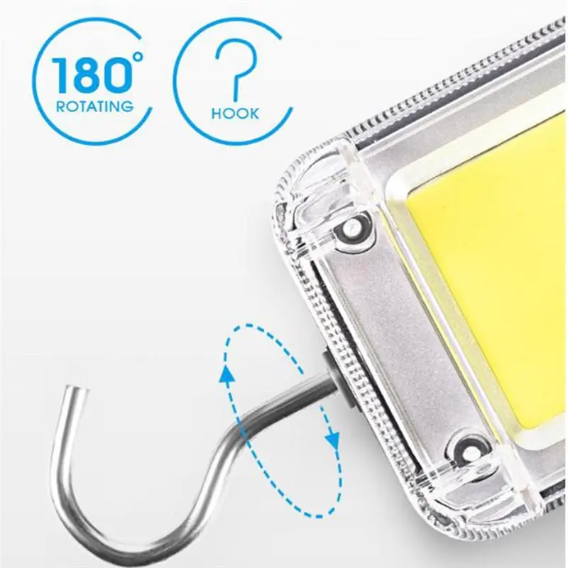SOFT-Floodlight Rechargeable Lamp Led Work Light Portable Hanging Car Repair Lamp Hook Handheld Workshop Light