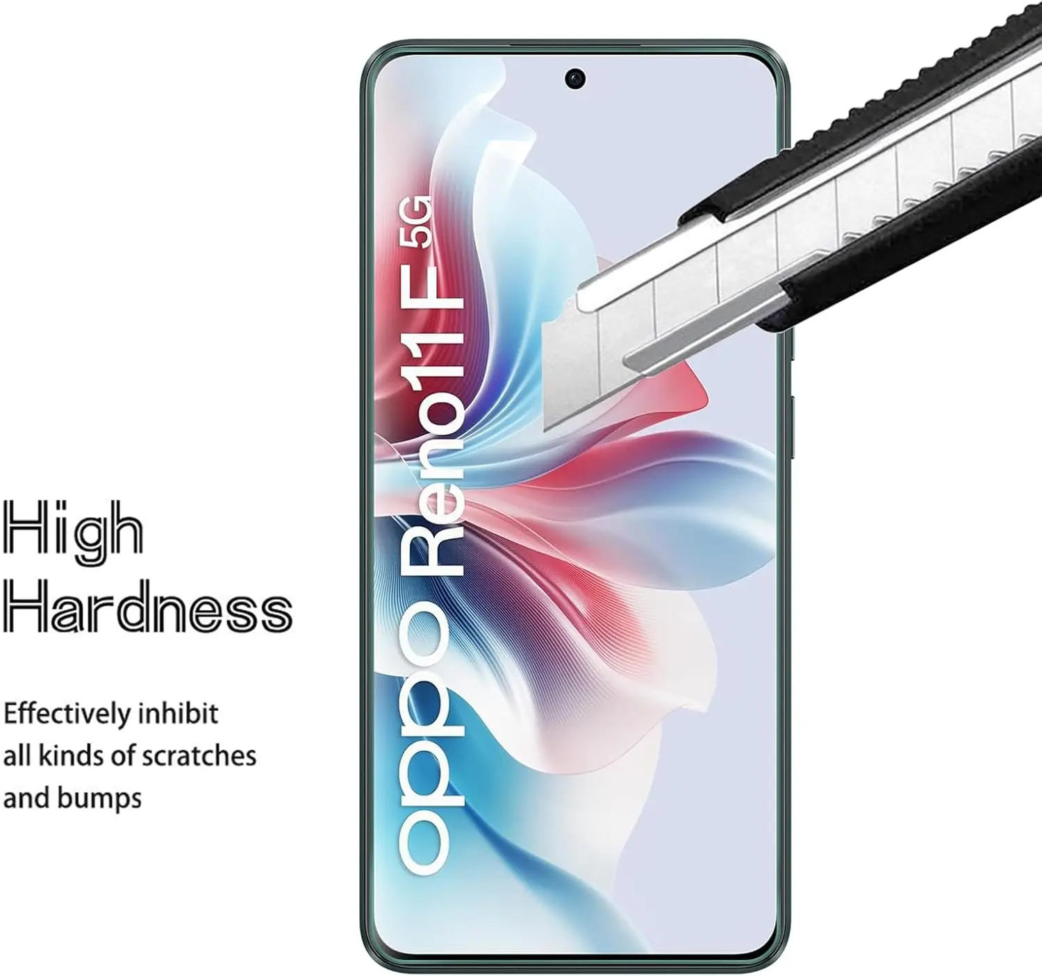 9H Screen Protector Film For OPPO Reno11 F/Reno 11A 2/4Pcs HD Tempered Glass