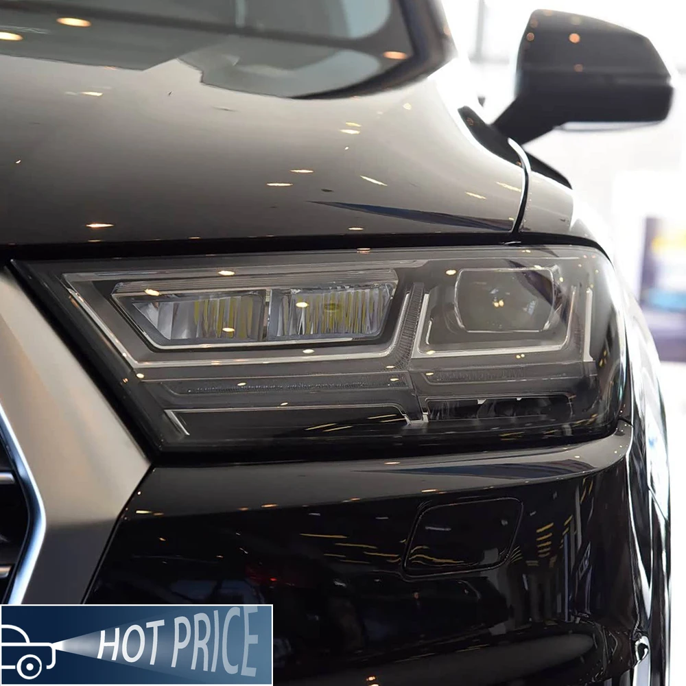 لأودي Q7 2016-2019 مجموعة المصابيح الأمامية للسيارات ترقية LED المصابيح الأمامية العارض عدسة التوصيل والتشغيل أدوات السيارات الملحقات