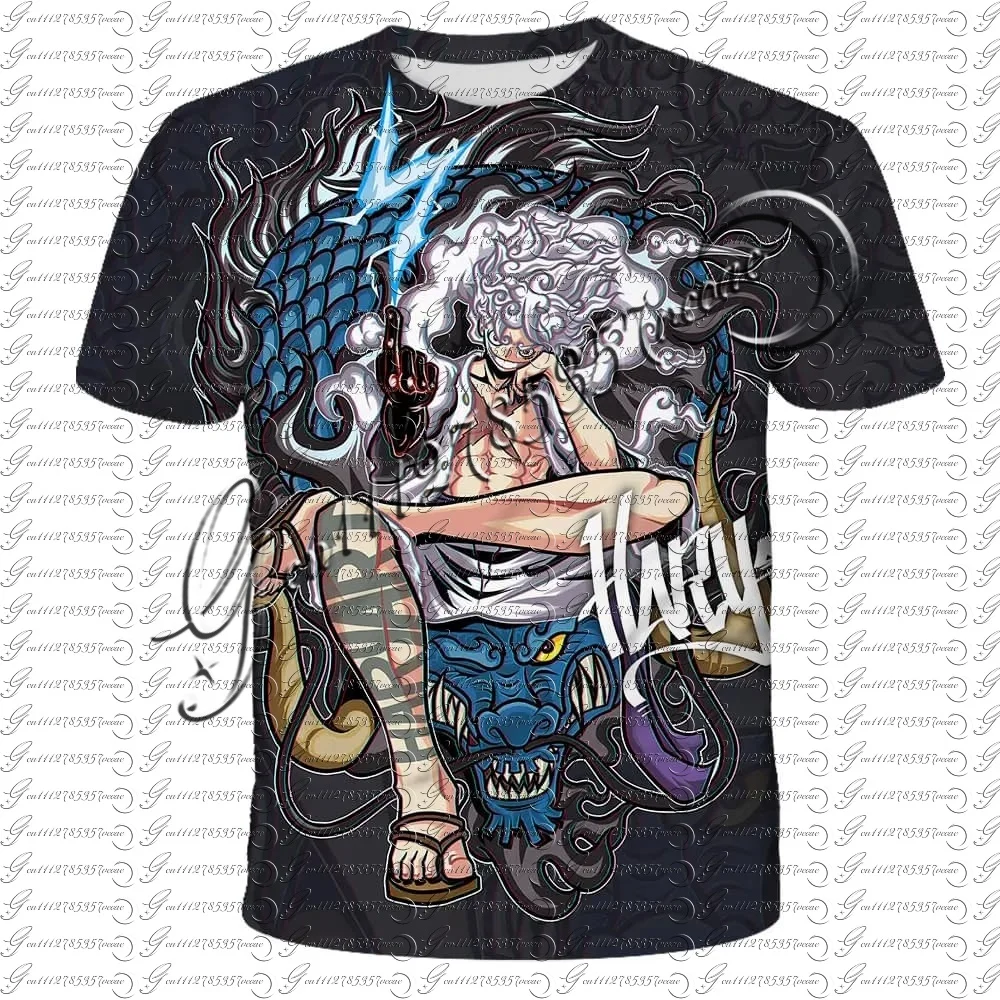

Fashion Kid Anime One Piece Luffy T Shirt Boy Clothing Kids Boys Tshirt Children T-shirt Summer Short Sleeve Tops Tees