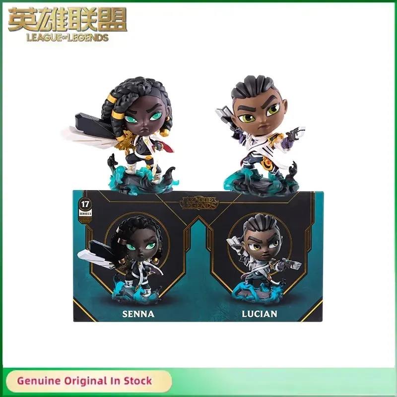 

Original LOL League of Legends Lucian/The Purifier&Senna Q Version Anime Action Figures Collectible Ornaments Model Toys Gift