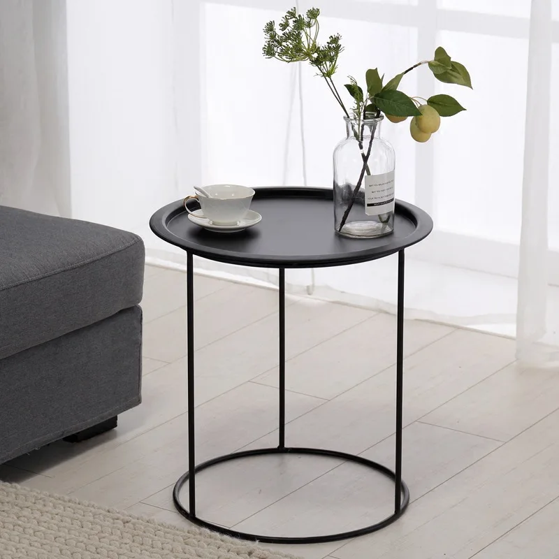 Modern simple living room wrought iron small coffee table