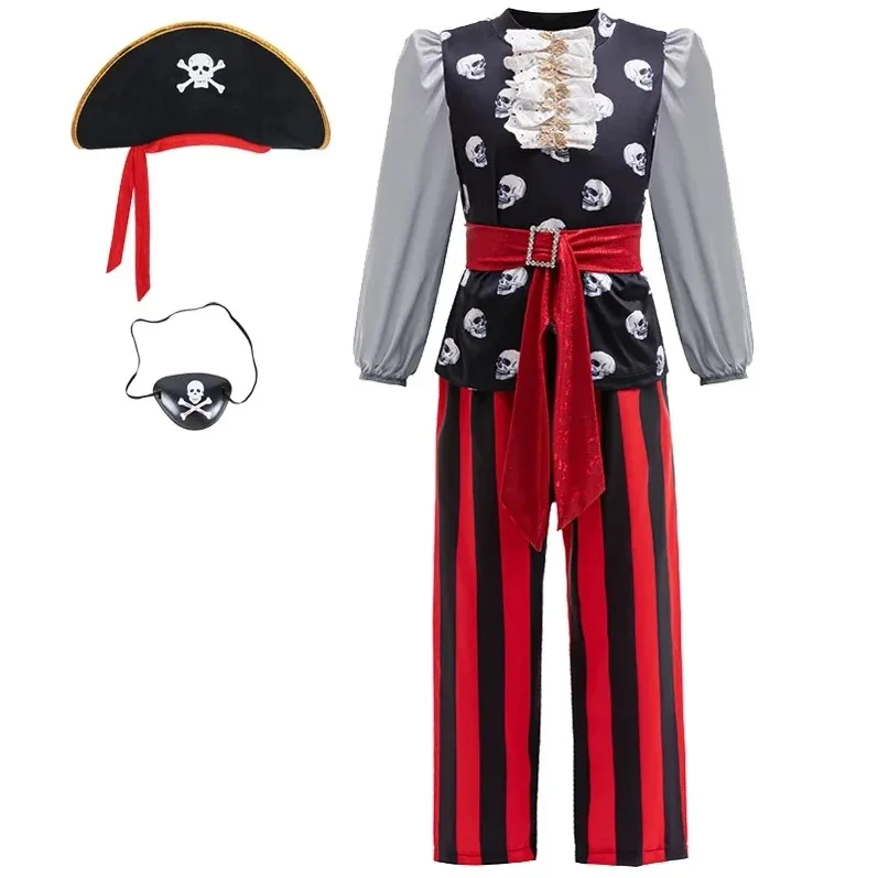 حفلة تنكرية للهالوين شقيق وأخت القراصنة تأثيري فيلم فستان مجموعة مغامرة السرقة تأثيري كرنفال فستان + قبعة