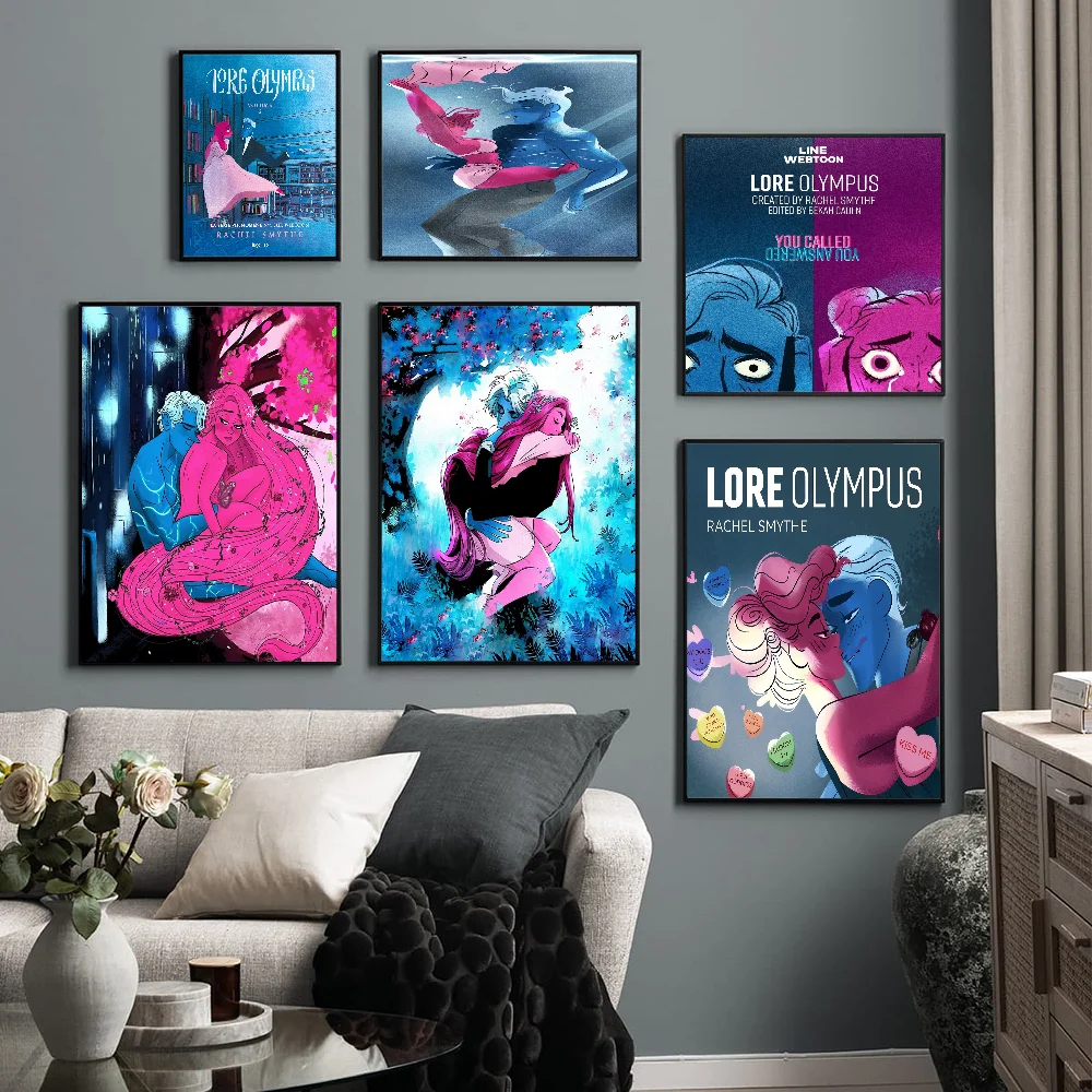 Lore Olympus Books Classic Vintage Posters Whitepaper Prints Posters Artwork Kawaii Room Decor