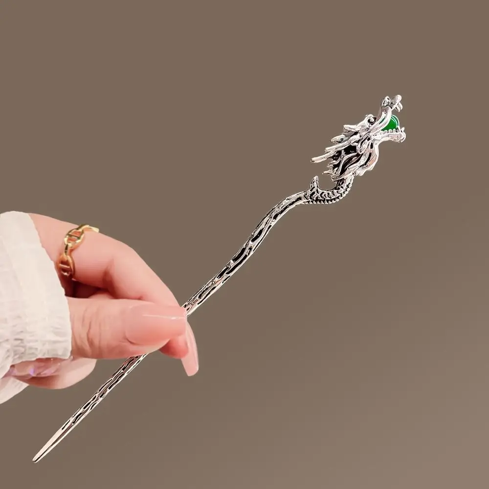 

Новая заколка для волос из сплава, аксессуары для волос, палочки для волос с драконом, вилка для волос в китайском стиле