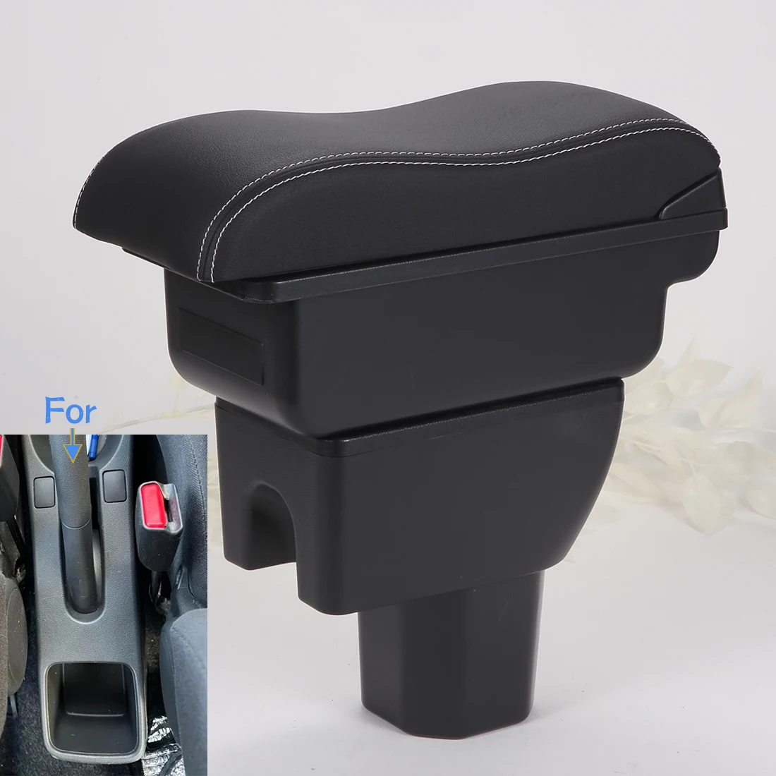 

For SUZUKI Splash Armrest Box For Suzuki Splash Car Armrest Auto Storage Box Arm Bracing heighten Interior Details Retrofit Part