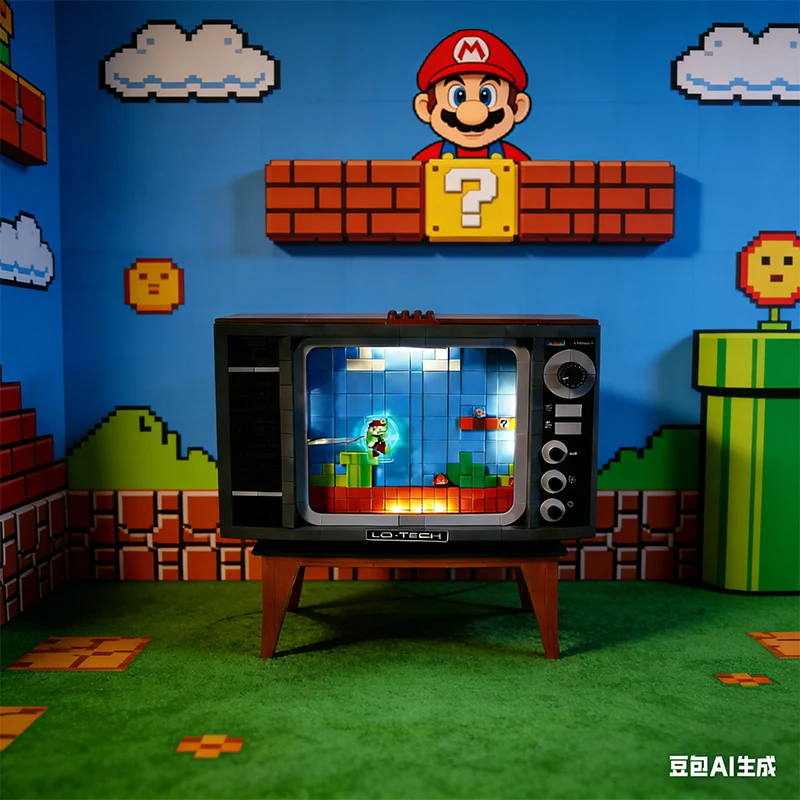 

Бестселлер: 2938 деталей, модель Super Mario, совместимая с 71374, игровая приставка, детские игрушки, подарки на Рождество и день рождения