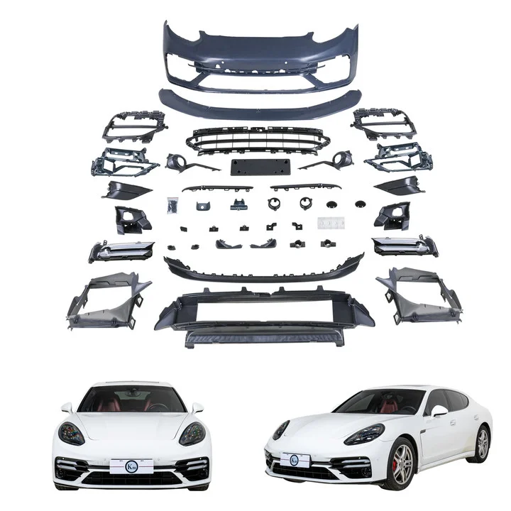

New Front Bumper Assembly for Panamera 970.2 2014-2016 Old to 971 TBS Style Conversion Including Daytime Running Lights