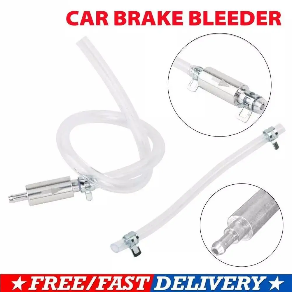 

NEW Hydraulic Brake Bleeder Tool Lockable Automotive Brake Fluid Bleeder Bleeding Hose With Non Return One Way Check Valve