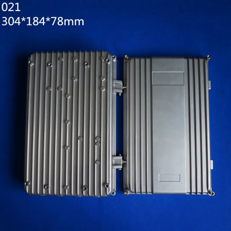 304x184x78mm Diy Aluminium Electronics Enclosure Amplifier Die Cast Aluminum Case IP67 Signal Project Housing Box Base Station