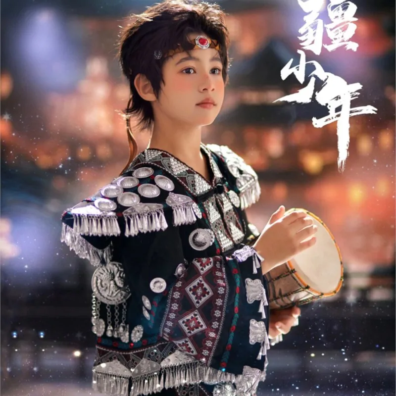 Nuevos disfraces étnicos para niños, ropa para fotografía y actuación infantil