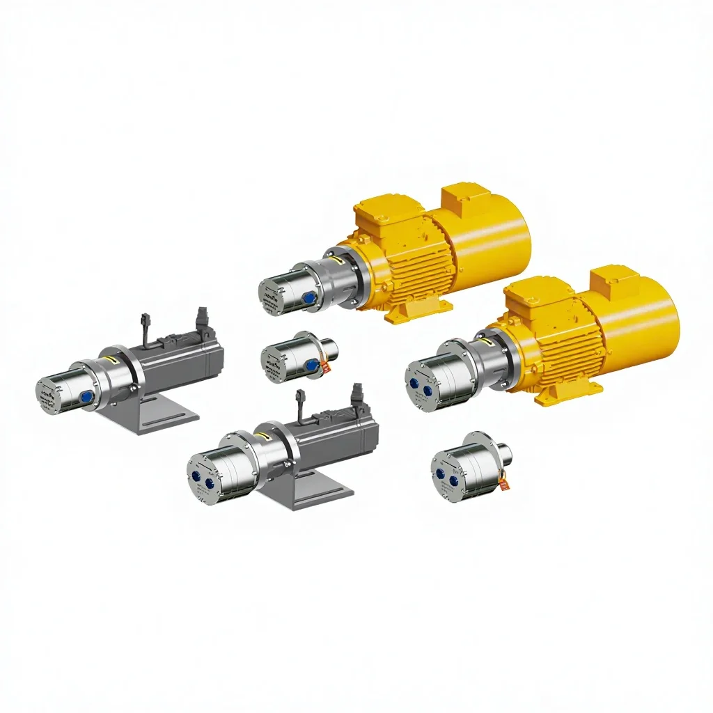 High Viscosity 15ml/rev 316L Stainless Steel DC/Stepper Motor  Water Oil Pump Magnetic Drive Gear Pumps