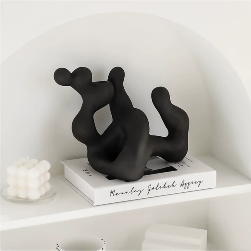 Home Decoration Candle Holder Ceramic Irregular Candlestick Wave Point Bedroom Atmosphere Photography Prop Wedding Decoration