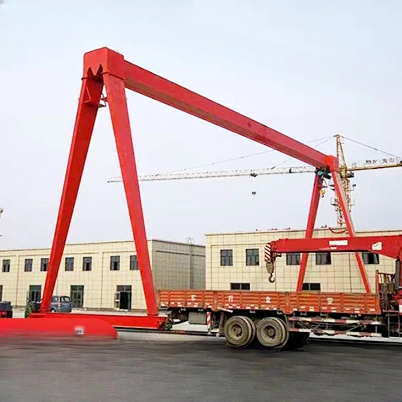 Electric gantry crane outdoor large gantry crane ground rail moving 10 tons 20 tons MH gantry crane