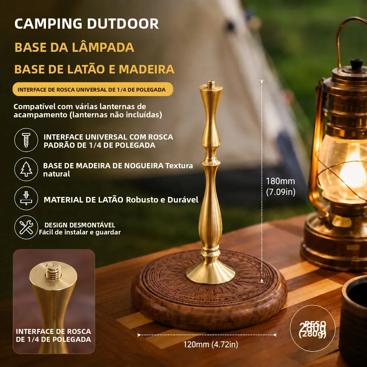 outdoor-camping-desktop-lamp-holder-pure-copper-solid-wood-combination-lamp-holder-equipped-with-1-4-connecting-screw