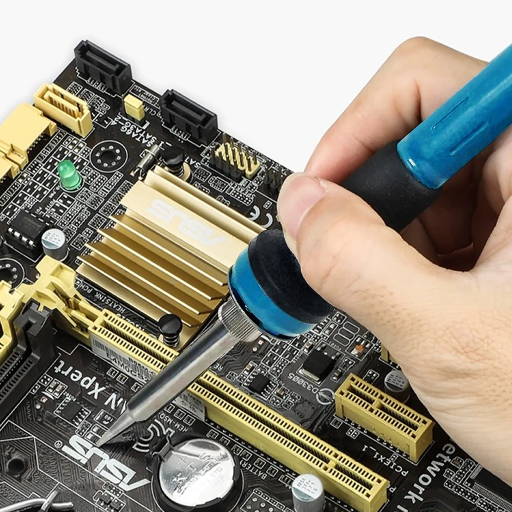 20V Cordless Soldering Iron Station 300C-480C Temperature Control 5-10S Heat-up Portable Battery-Powered Welding Tool 936
