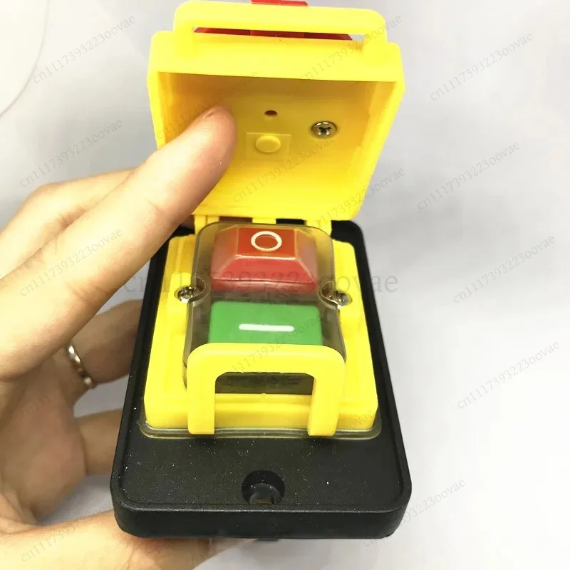 Df KJD18 7-Pin 15A 400V Waterproof Emergency Push Button Switch for Garden Tools, Replacement Parts