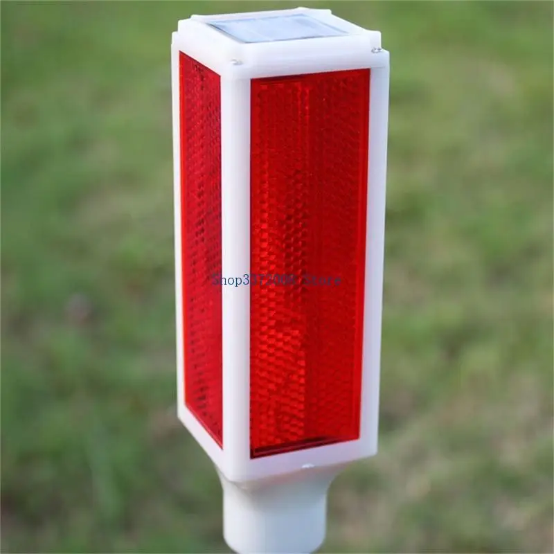 5 قطعة أضواء تحذير LED مقاومة للماء أضواء حواجز الطرق الشمسية Led وامض الحواجز الشمسية ضوء للاستخدام الليلي دائم #6